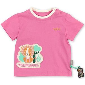 Sigikid T-shirt voor babymeisjes, Roze/Wildlife, 74 cm