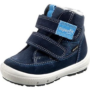 Superfit Groovy Sneeuwlaarzen voor jongens, warm gevoerde Gore-tex, blauw 8000, 22 EU