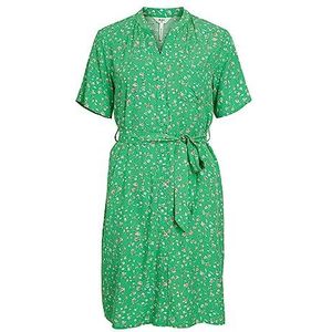 Object Dames Objema Elise S/S Shirt Dress Noos Jurk, groen, 38