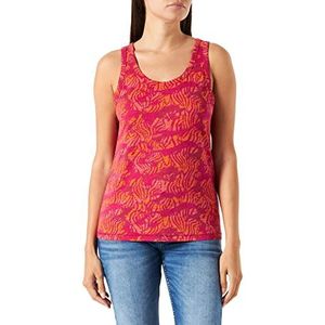 Camel Active Womenswear T-shirt voor dames, Camouflage Piony Rood, L