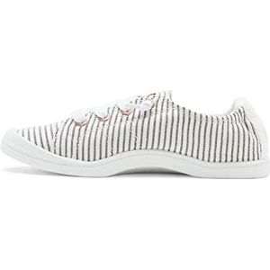 Roxy Bayshore, instappers, sneakers, schoenen voor dames, Zwarte Pinstripe Exc, 39 EU