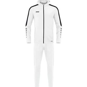 JAKO - Polyester Power Trainingspak Met Capuchon, Uniseks-Kind, Wit, 128