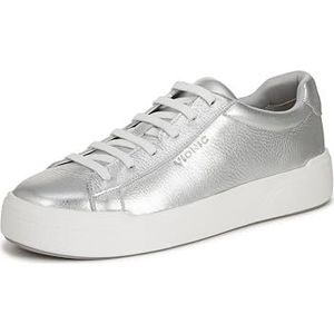 Vionic Dames Colbie Sneaker, Metallic Zilver Leer, 8 UK, Metallic Zilver Leer, 8 UK Wide