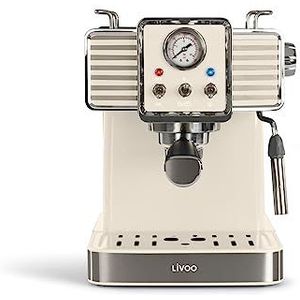 Livoo - Espressomachine DOD174C – 15 bar, gemalen koffie en ESE-pad, 1,5 l, 1350 W