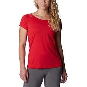 Columbia Pico A Punto II T-shirt met korte mouwen voor dames, Rode lelie, M