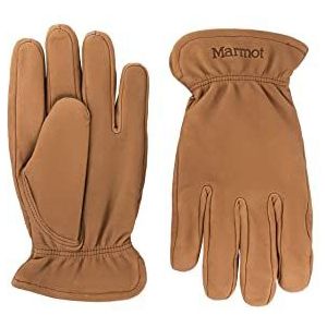 Marmot Basic Work Glove, gevoerde leren handschoenen, robuuste werkhandschoenen, met sneldrogende binnenvoering, Almond, XS