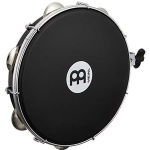 Meinl Percussion PA10A-BK-NH-H monteerbaar pandeiro met nappabont (25,4 cm (10 inch) diameter) zwart