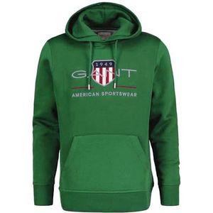 GANT Heren Reg Archive Shield Hoodie Hoodie, LAVISH GROEN, M