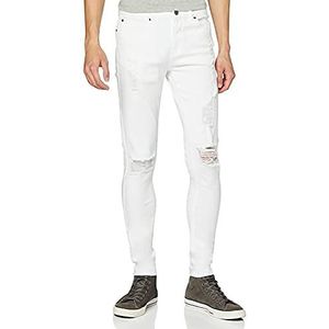 Enzo Skinny jeans voor heren, Wit (Wit Wit), 34W / 30L