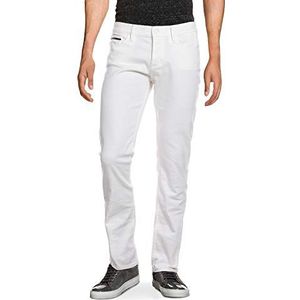 Calvin Klein Jeans Heren Slim Straight Inwhc jeansbroek, wit (Infinite White Comfort 114), 36W x 32L