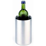 APS flessenkoeler van roestvrij staal, dubbelwandige drankflessenkoeler voor 0,7-1,5 liter flessen, 12 x 12 cm, hoogte 20 cm