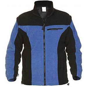 Hydrowear 04026013F Kolding Polar Fleece Jacket, 100% Polyester, 3X-Large Size, Royal Blauw/Zwart