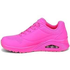 Skechers UNO Night Shades Sneakers voor dames, Pink Hot Pink Durabuck, 40 EU