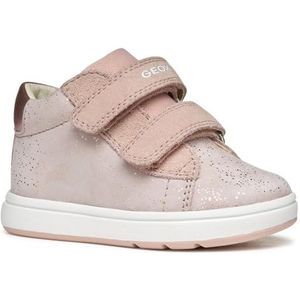 GEOX - Biglia - Sneakers - Lichtroze - Leer - Klittenbandsluiting