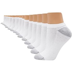 Hanes Cool Comfort No-Show, vochtafvoerende sokken, schoenmaten 5-9, 14-Pack, wit, 4-8 UK (Pack van 14), Wit, 37-42 EU