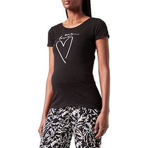 Supermom Dames Tee Short Sleeve One Love T-shirt, Black - P090, 32 NL