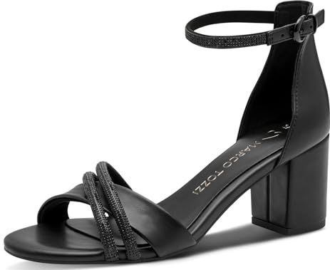 MARCO TOZZI - Sandalen - Zwart - Met Riem - Hoge Hak