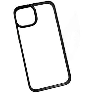 WDTURNS iPhone 13 case clear back, [Not Yellowing] [10FT Military Drop Protection], Schokbestendig en valbestendig siliconen slank telefoonhoesje voor vrouwen en meisjes iPhone 13 6,1 inch, zwart
