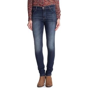 edc by ESPRIT dames jeans 112CC1B022 Skinny/Slim Fit (rouw) hoge band