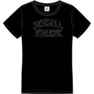 RUSSELL ATHLETIC Bly-s/S Crewneck Tee T-shirt voor dames, zwart, S