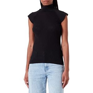 Sisley Womens Turtle Neck Sweater 116LL200F T-shirt, Black 700, XS