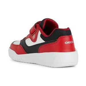 Geox J ILLUMINUS Boy C Sneakers, rood/zwart, 24 EU, rood/zwart, 24 EU