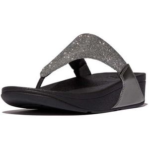 Fitflop - FZ7-054 Lulu Shimmerlux - Sandalen - Zwart - Microwobbleboard™ Tussenzool