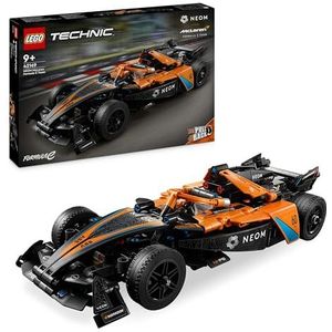 LEGO Technic NEOM McLaren Formula E racewagen, Offroad Auto Speelgoed voor Kinderen, Voertuig Bouwpakket en Kinderkamer Decoratie, Cadeau voor Jongens en Meisjes vanaf 9 jaar 42169