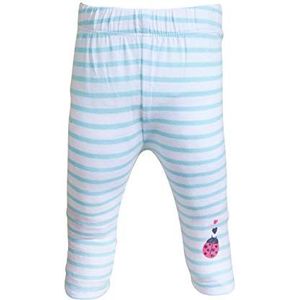SALT AND PEPPER Lucky Stripes Glitter Leggings voor babymeisjes, lichtcyaan, 62 cm