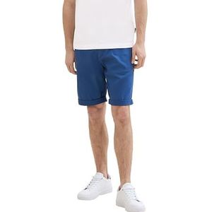 Tom Tailor Stretch Slim Chino Shorts Mit Gürtel White Beige Zig Zag Structure 1044707 Tom Tailor