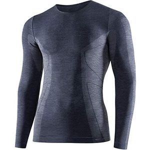 BRUBECK Heren shirt met lange mouwen | ademend | thermo | wintersport | outdoor | bovendeel | functioneel onderhemd | 41% merino-wol | LS11600, M, D.Jeans