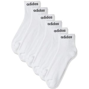Adidas, Set Di 3 Paia Di Calzini Adidas, sokken, wit zwart, M, unisex volwassenen