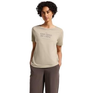 Street One - Dames Shirt - Beige - Gewassen Look