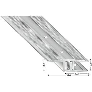 Kügele STS33 S 100 overgangsprofiel 1000 zilver geanodiseerd