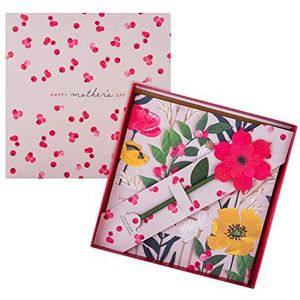 Hallmark Luxe Boxed Moederdag kaart voor oma - schattig bloemmotief met bloem aandenken en geschenkdoos