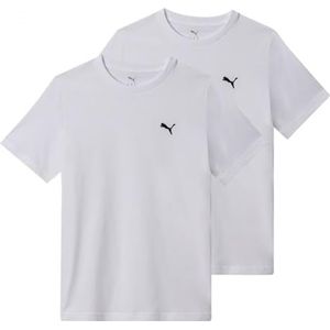 Puma - T-shirt - Wit - Katoen - Set van 2
