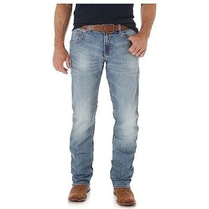 Wrangler Men's Big and Tall Retro Slim Fit Straight Leg Jean, Greybull, 30x38
