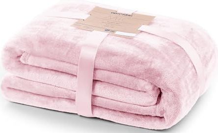 DecoKing - Deluxe Microvezel Fleece - Deken - Poederroze Grijs - 70x150 cm