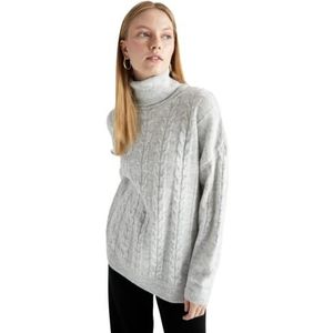 DeFacto Tunic T-shirt voor dames, grijs, M