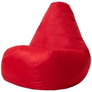 Bean Bag Bazaar Kinderspeelstoel, rood, grote zitzak voor kinderen met vulling, indoor outdoor zitzak