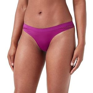 Triumph Aura Spotlight Conscious High Leg String Briefs voor dames, paars, 46