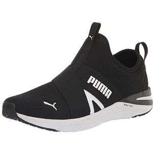 PUMA Better Foam Prowl Slipper Sneakers voor dames, zwart, wit, 36 EU