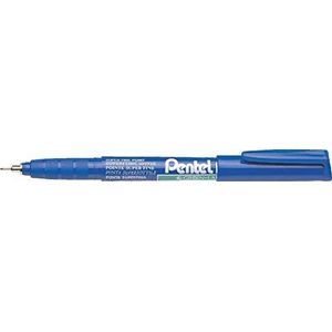 Pentel Superfine Permanent Marker, blauwe inkt (12 stuks Marker)