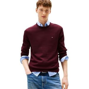 Tommy Hilfiger - ESSENTIAL COTTON CREW NECK - Trui - Deep burgundy