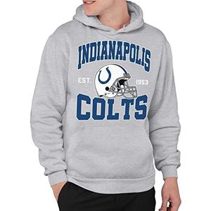 Junk Food Clothing x NFL - Indianapolis Colts - Team Helmet - Unisex Adult Pullover Fleece Hoodie for Men and Women - Size Large
