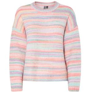 Pieces - Ls O-Neck Knit Pwp Bc - Trui - Pink-a-boo - Voor Jongeren