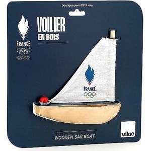 Vilac - Speciale editie voor de Olympische Spelen 2024 - kleine zeilboot officiële partner voor kinderen vanaf 5 jaar, uniek speelgoed, gemaakt in Frankrijk, 241101