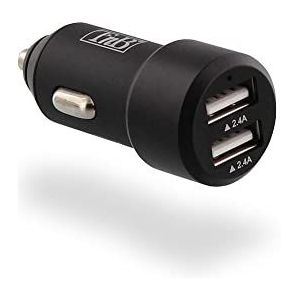 T'nB Color universele oplader met USB-aansluiting, zwart