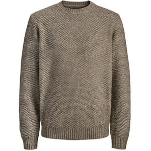 JACK & JONES Jprblawilson Knit Crew Neck, brindle, L