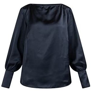 bridgeport Dames blouse met lange mouwen 31224891-BR02, marineblauw, L, Donkerblauw, L